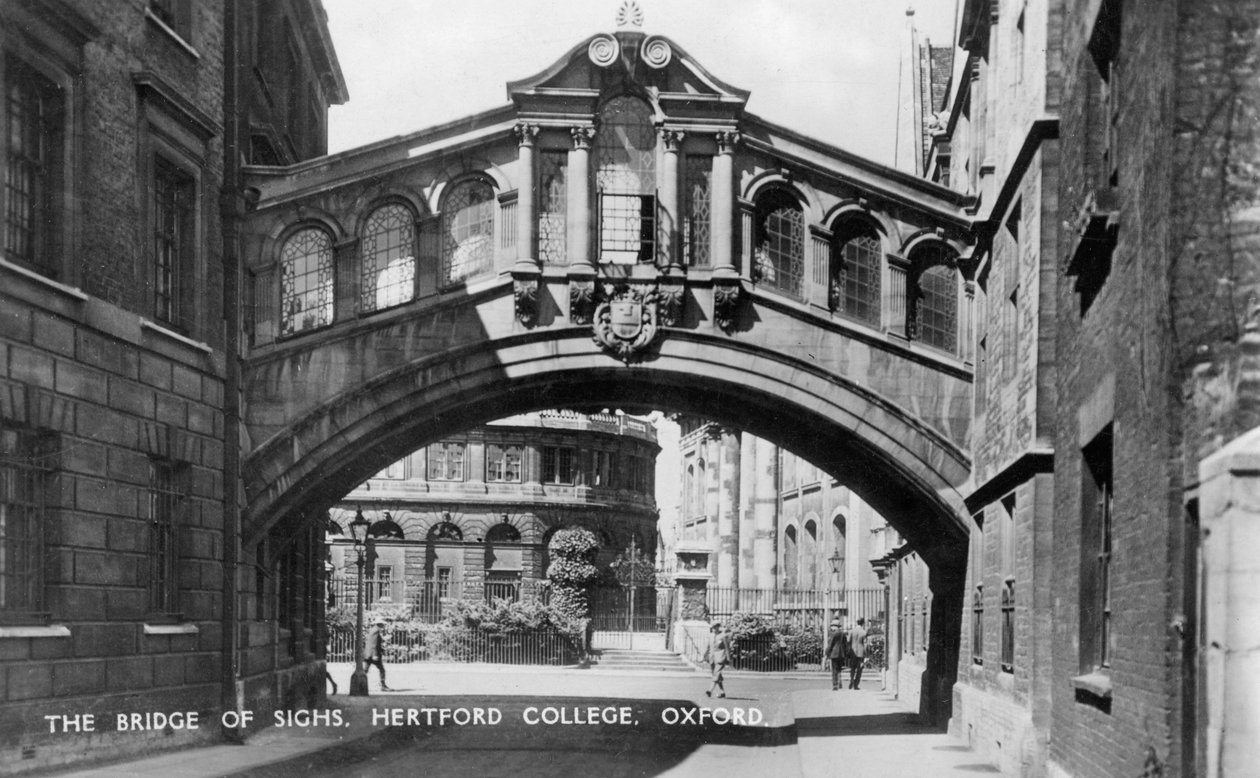Sukkenes bro, Hertford College, Oxford University, Oxford, tidlig på 1900-tallet av Unbekannt