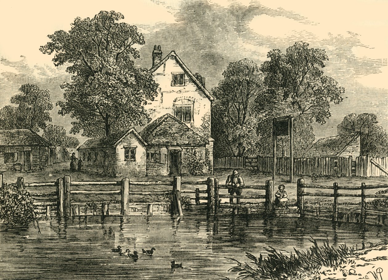 The Brill, Somers Town, i 1780, c1876. av Unbekannt