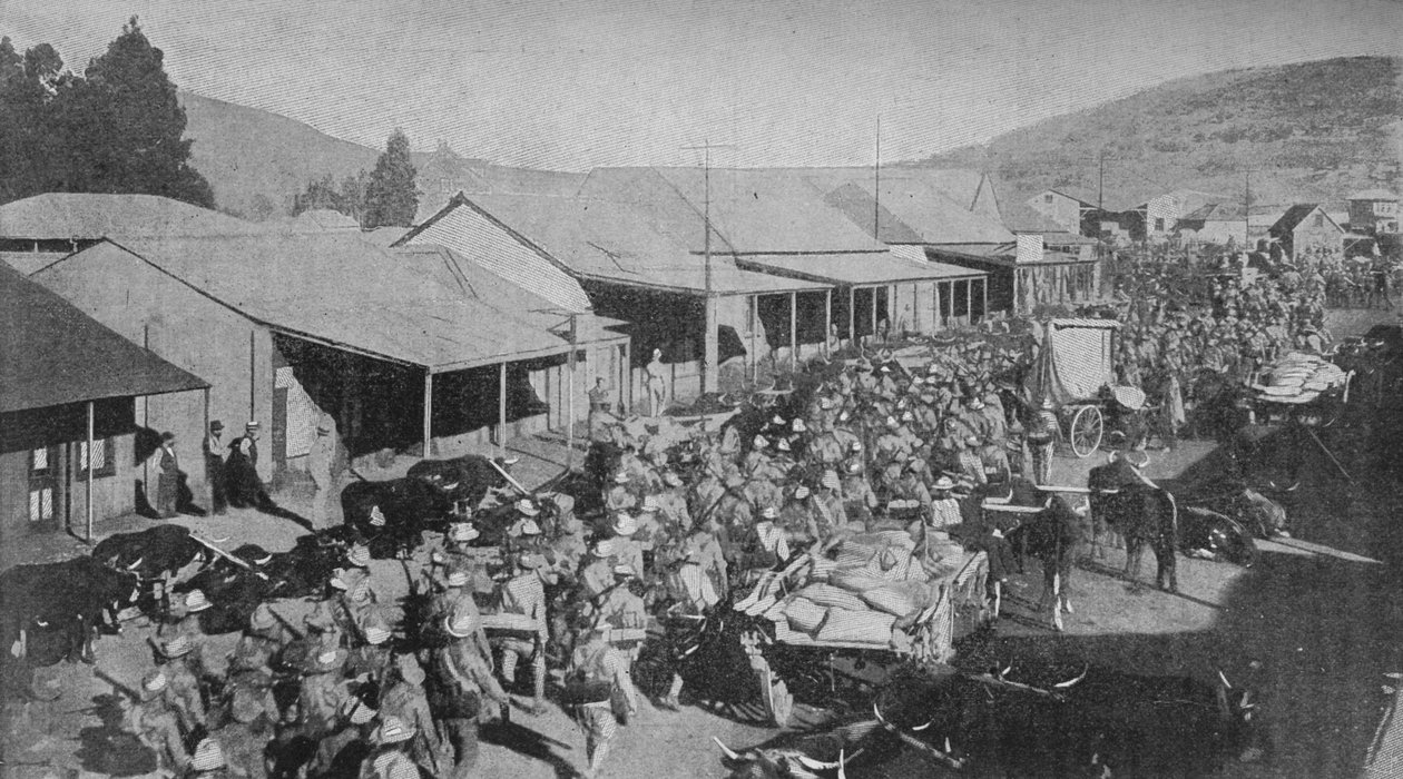 Den britiske hæren marsjerte gjennom gatene i Pretoria, 1902 av Unbekannt