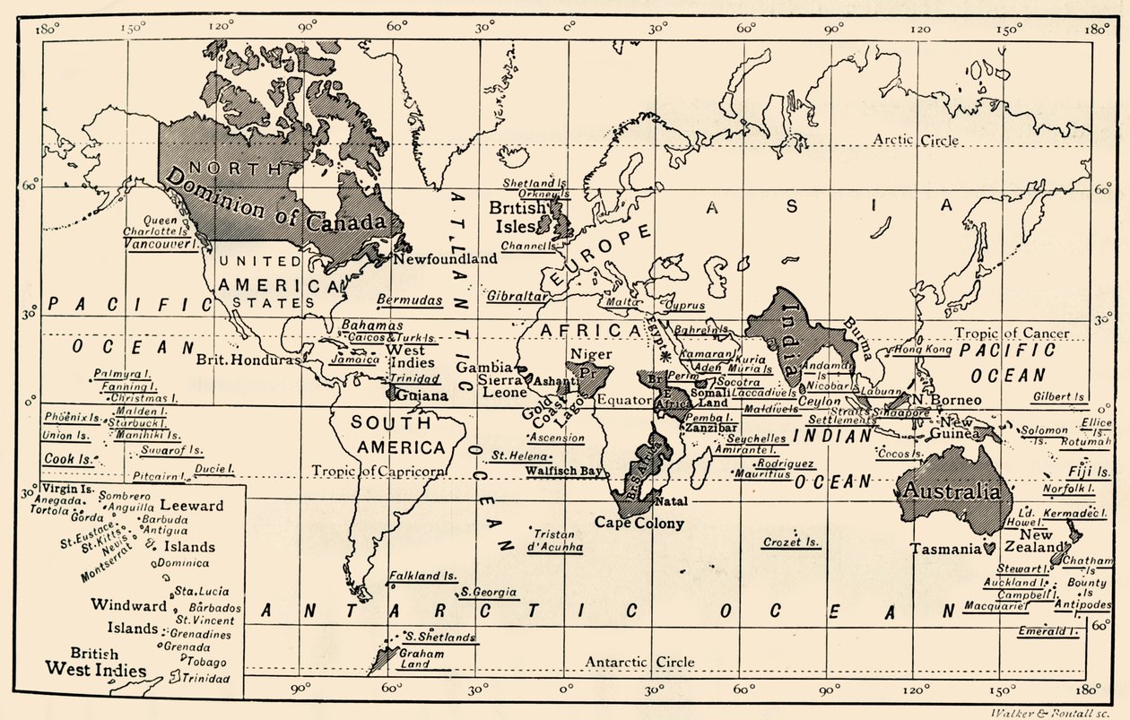 Det britiske imperiet, 1897 av Unbekannt