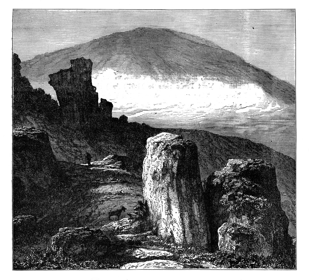 Brocken, eller Blocksberg, Harz-fjellene, Tyskland, c1890 av Unbekannt