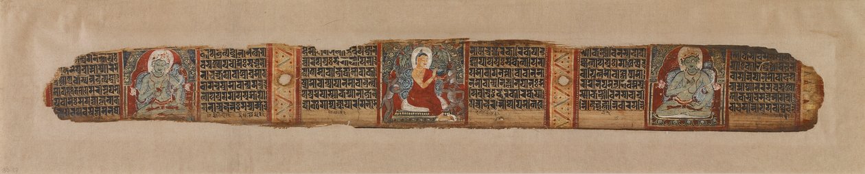 Buddha distribuerer honning, fra et Prajnaparamita-manuskript, 1100-tallet. av Unbekannt