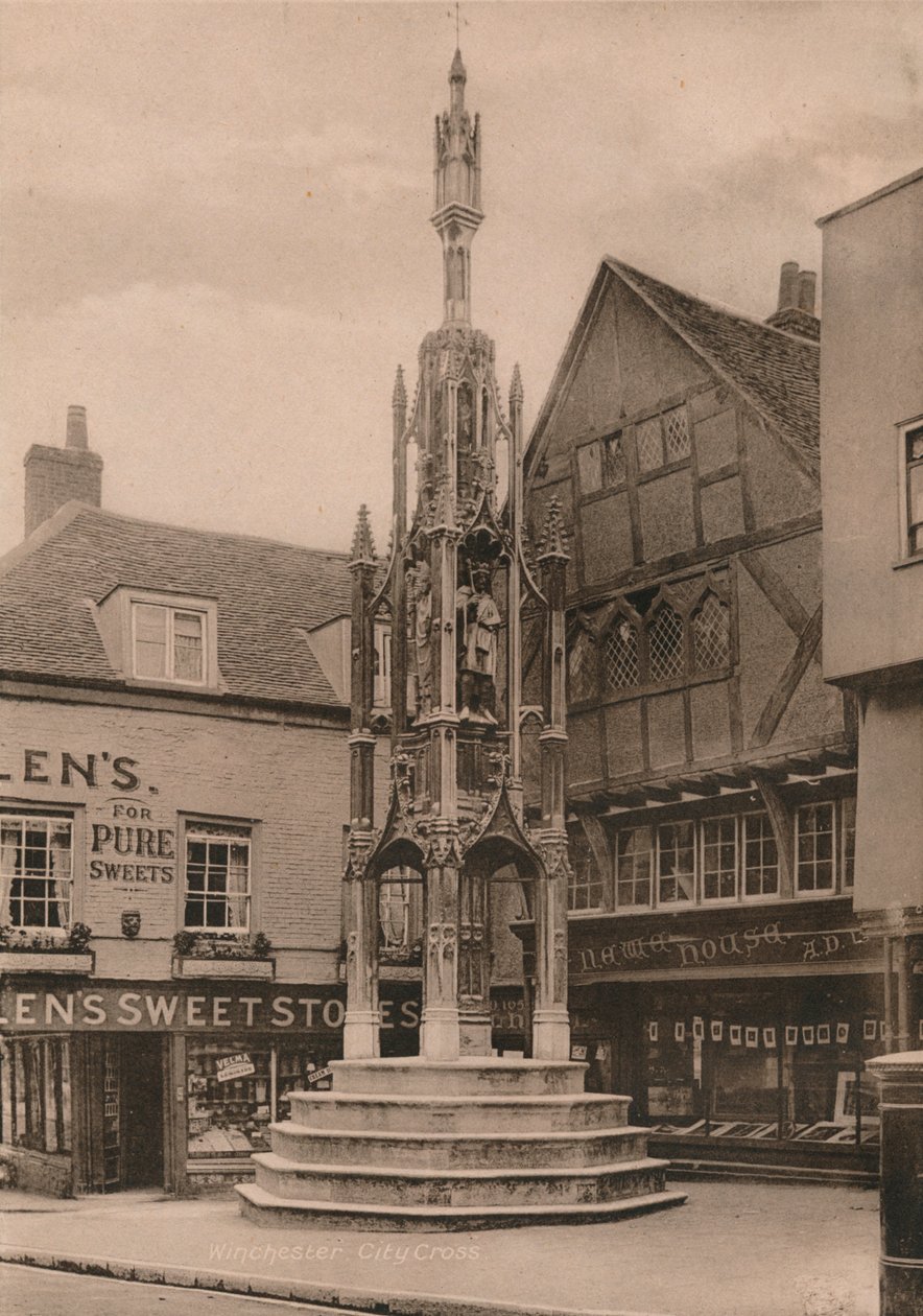 The Buttercross, Winchester, Hampshire, tidlig på 1900-tallet av Unbekannt