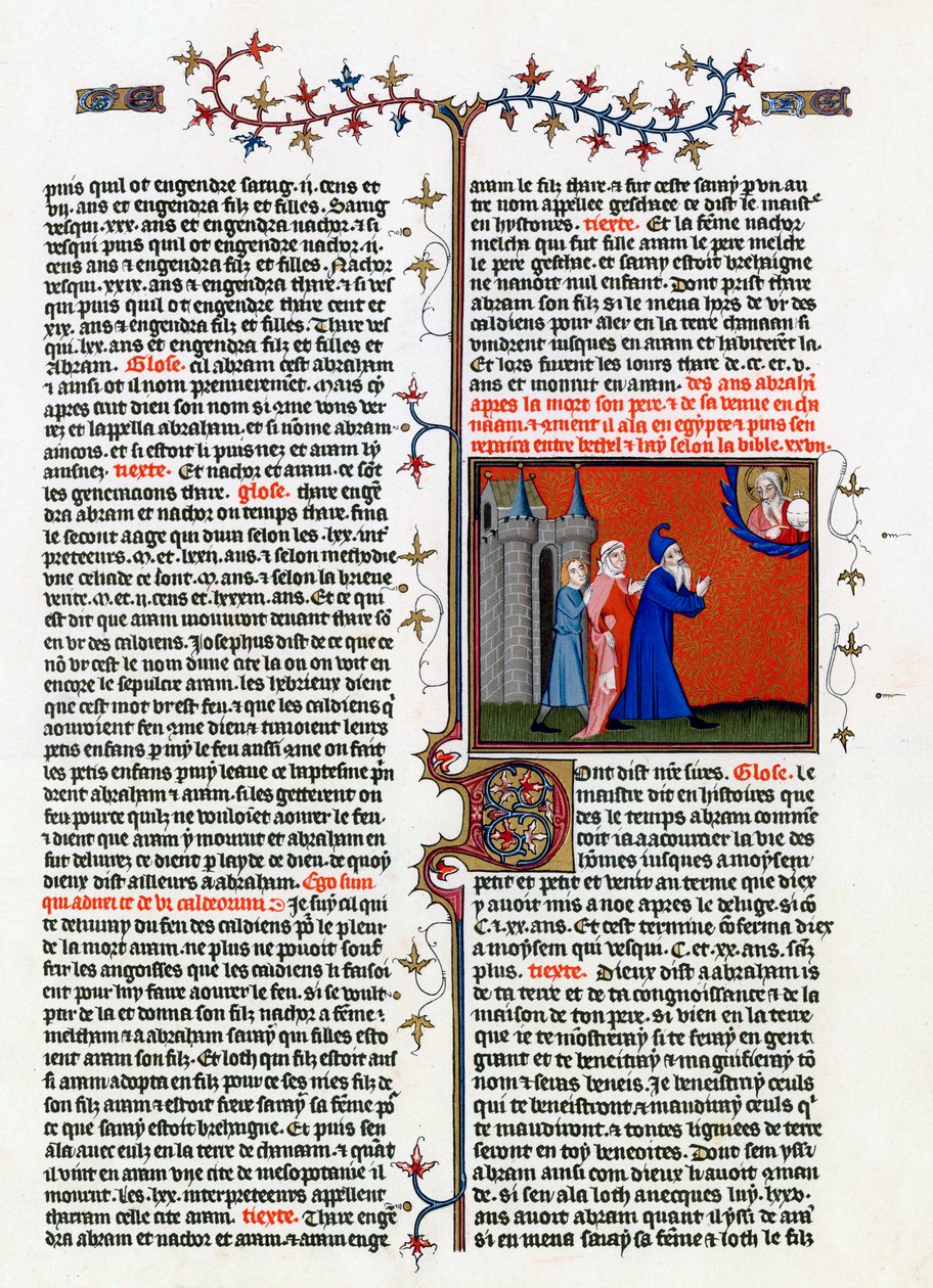 The Call of Abraham, tidlig på 1400-tallet av Unbekannt