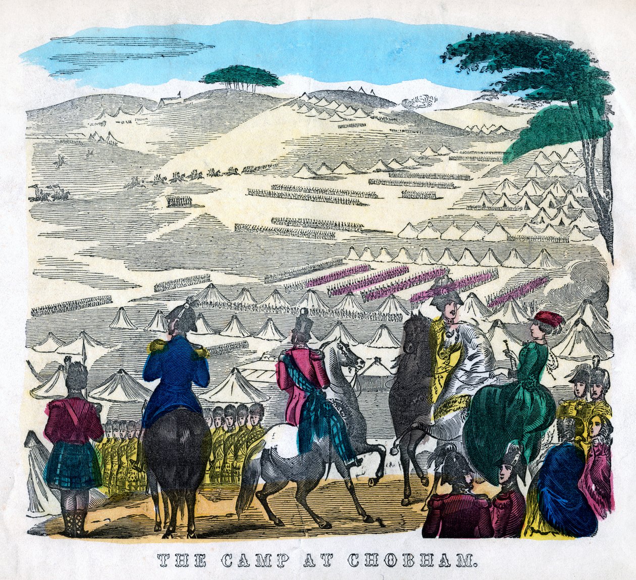 Leiren ved Chobham, 1800-tallet av Unbekannt