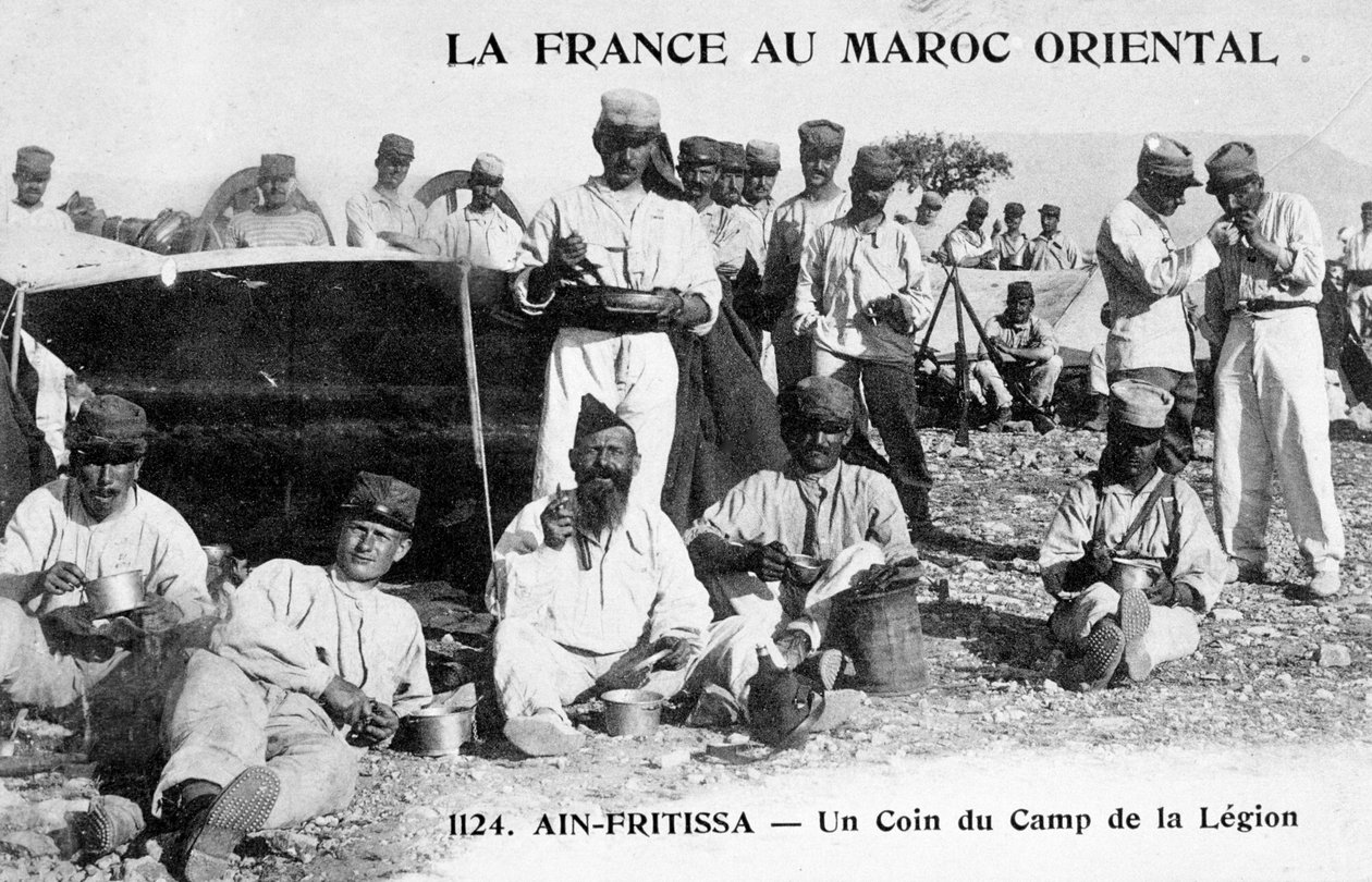 Fremmedlegionens leir, Ain Fritissa, Marokko, 1900-tallet av Unbekannt