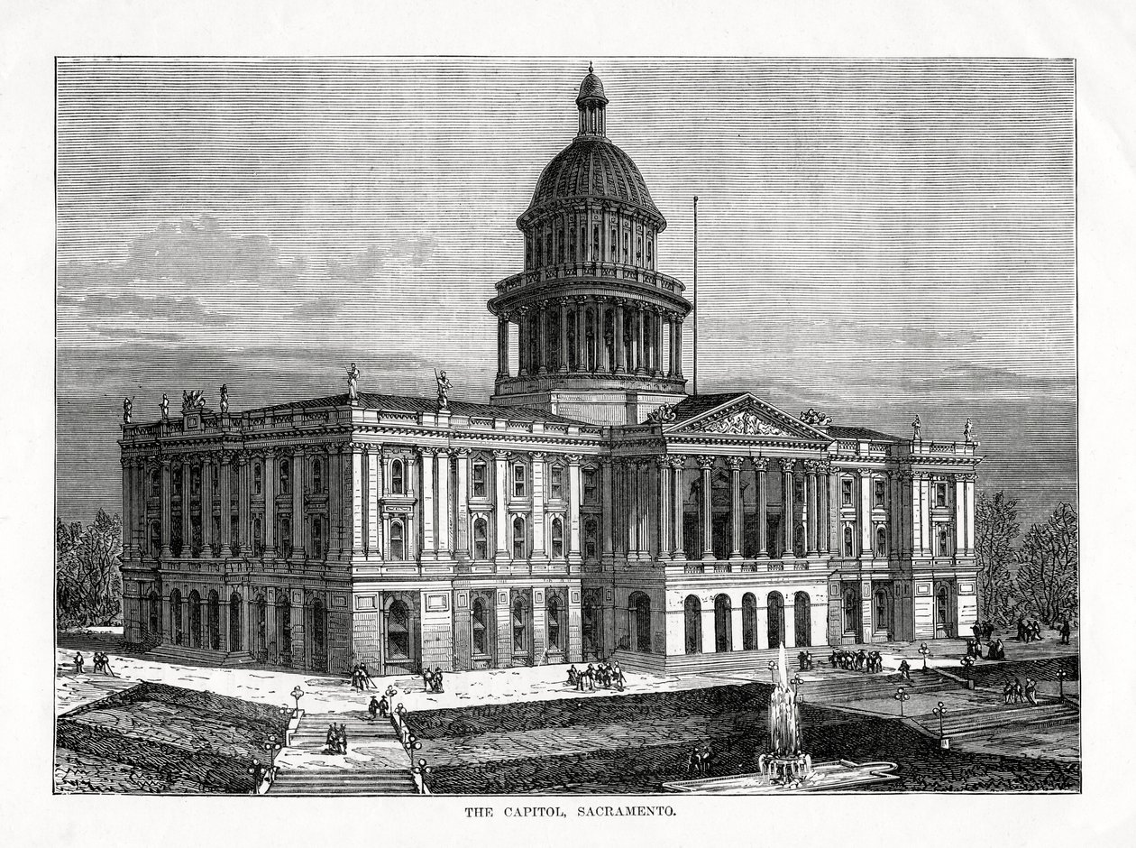 The Capitol, Sacramento, California, USA, 1877 av Unbekannt