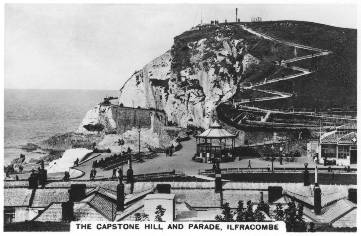 Capstone Hill og parade, Ilfracombe, 1936 av Unbekannt