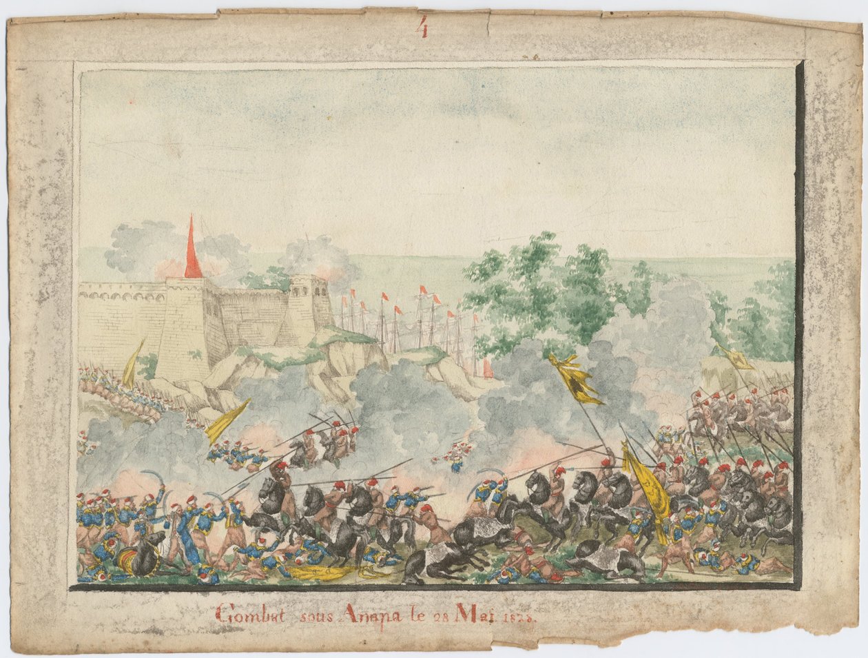 Erobringen av Anapa-festningen 23. juni 1828, 1829 av Unbekannt