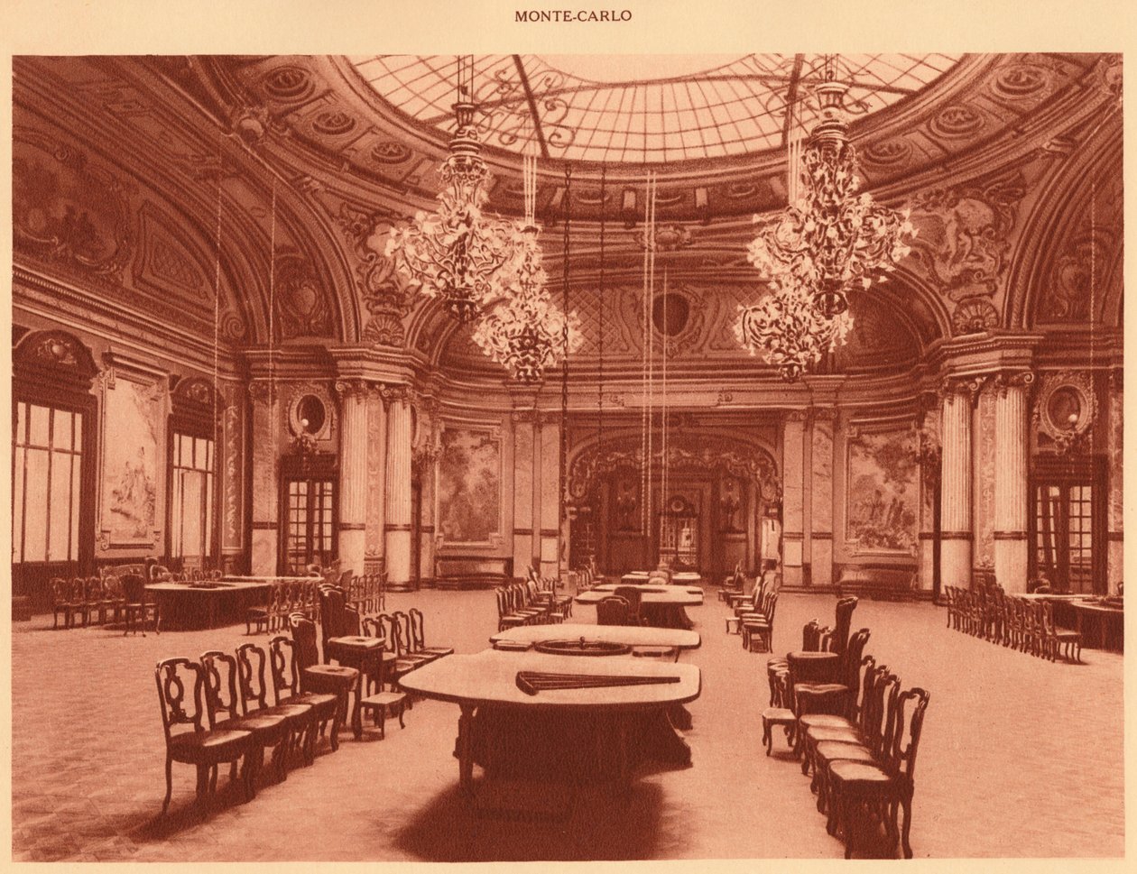Kasinoet. - Schmits hall, Monte Carlo, 1930. av Unbekannt