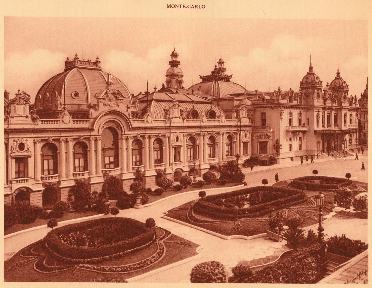 Kasinoet, Monte Carlo, 1930. av Unbekannt