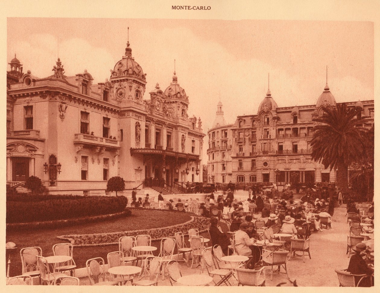 Casino og Hotel de Paris, Monte Carlo, 1930. av Unbekannt