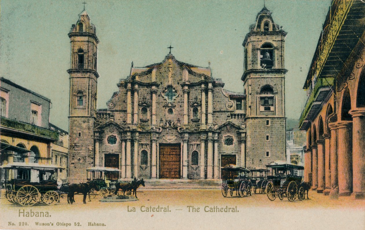 Katedralen, Havana, Cuba, c1910 av Unbekannt