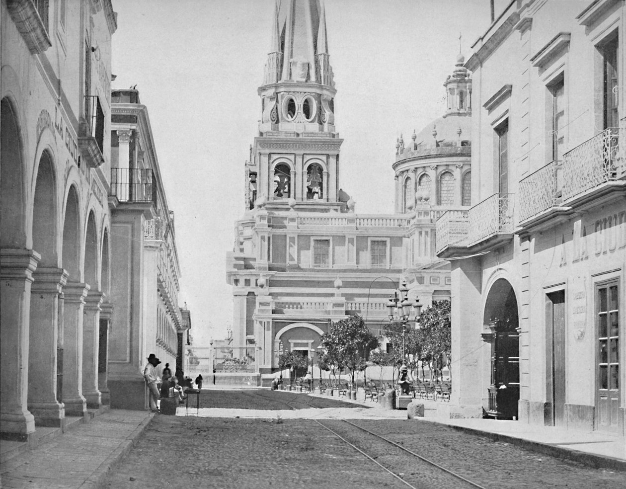 Katedralen i Guadalajara, Mexico, ca 1897. av Unbekannt