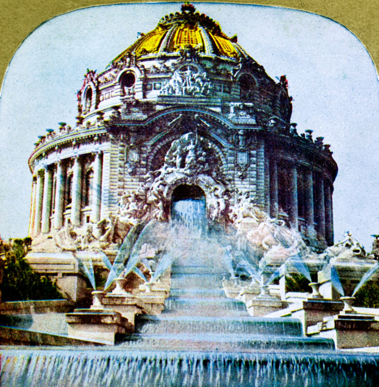 The Central Cascade fra verdensmessen, St Louis, Missouri. USA, 1904 av Unbekannt