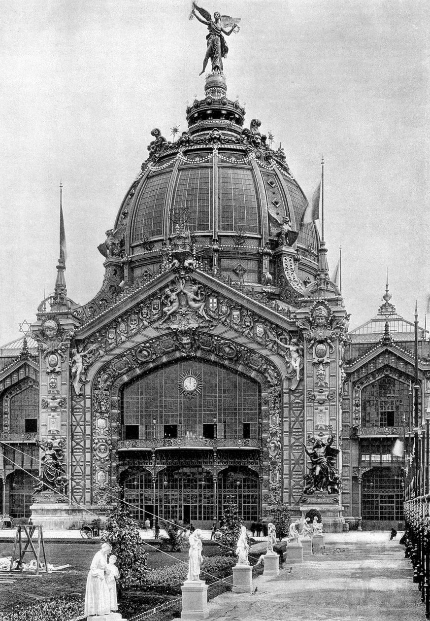 The Central Dome, Universal Exposition, Paris, 1889 av Unbekannt