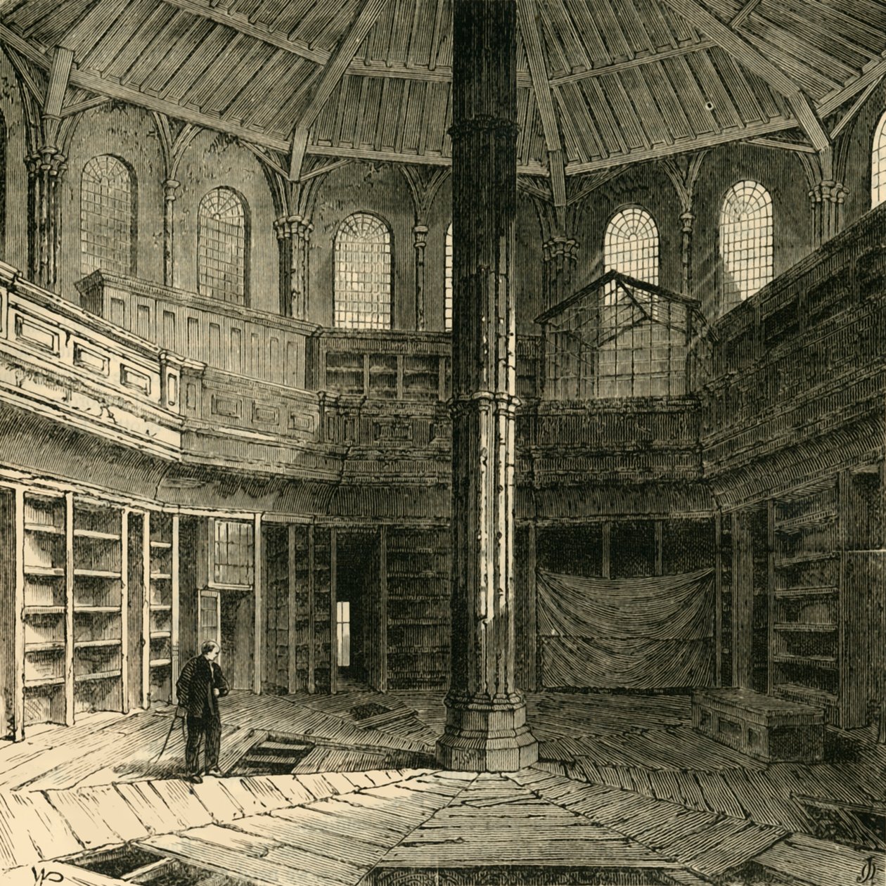 Kapittelhuset før restaureringen, 1881. av Unbekannt