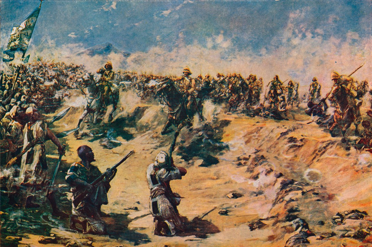 Anklagen om de 21. lanserne ved Omdurman, 1898 1906 av Unbekannt