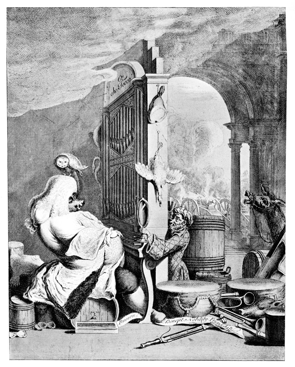 The Charming Brute, En satire over Händel, 1754 av Unbekannt