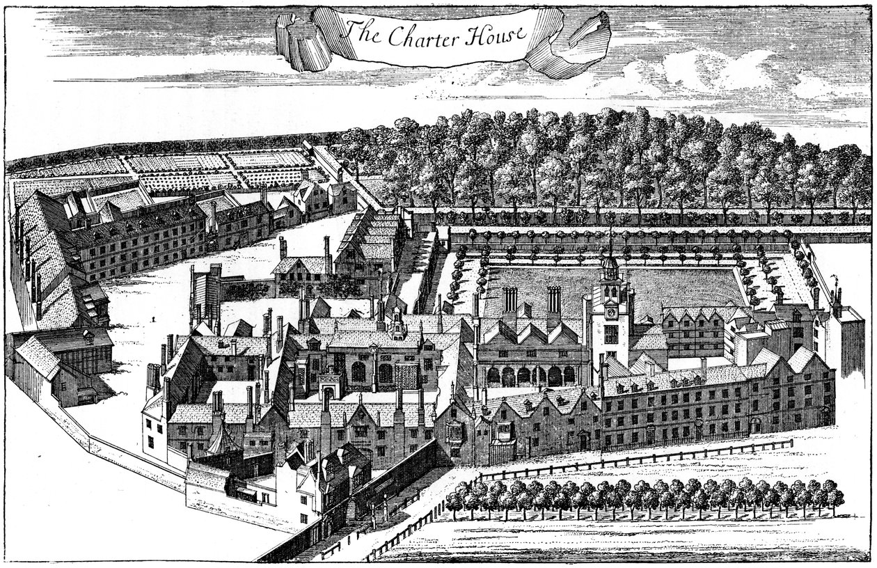 The Charter House Hospital, London, 1775, 1893 av Unbekannt