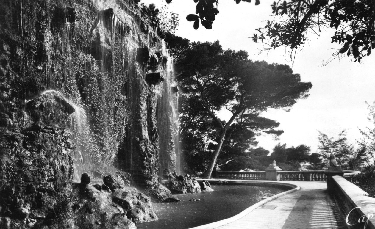 Chateau-fossen, Nice, Sør-Frankrike, tidlig på 1900-tallet av Unbekannt