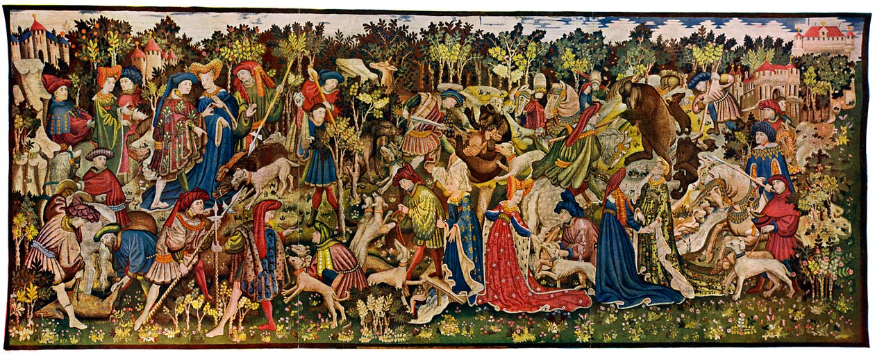 The Chatsworth Hunting Tapestries, andre av serien, 1930 av Unbekannt