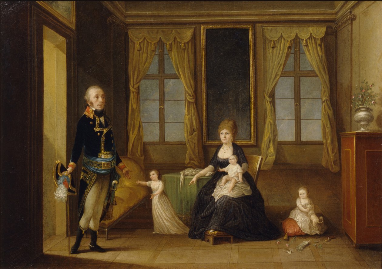 Chernyshov-familien, tidlig på 1800-tallet. av Unbekannt
