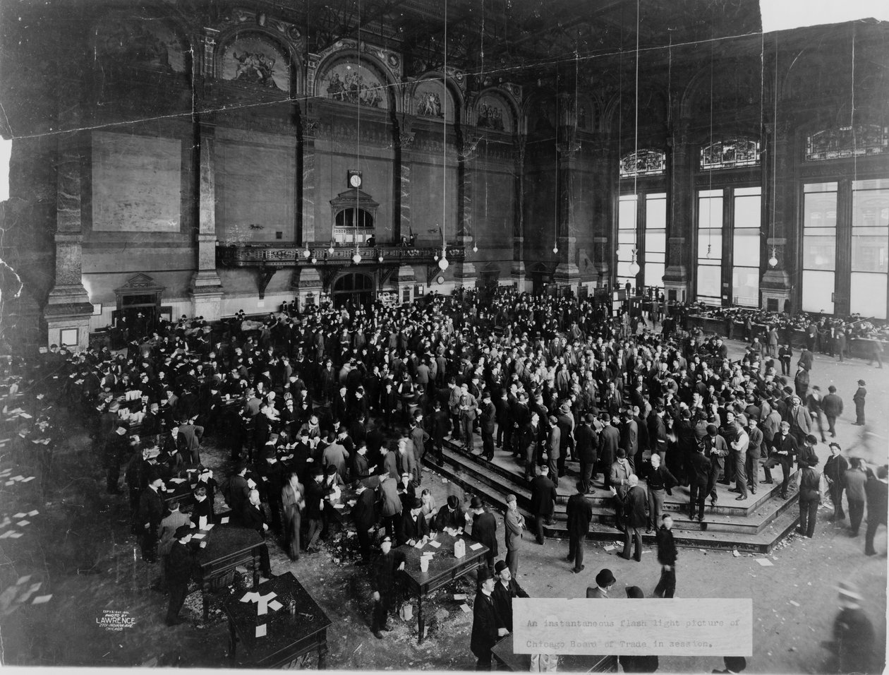 Chicago Board of Trade i sesjon, ca. 1900 av Unbekannt
