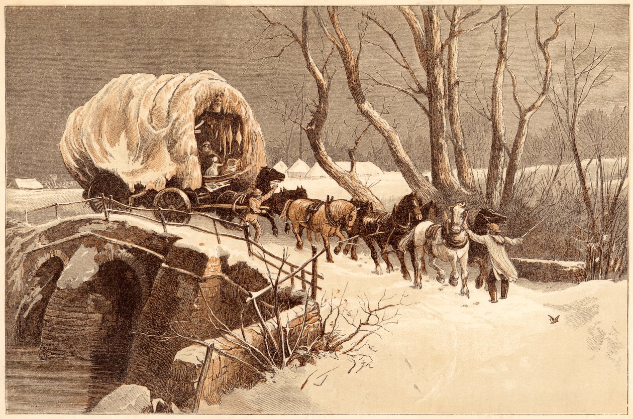 Julevognen, 1866 av Unbekannt