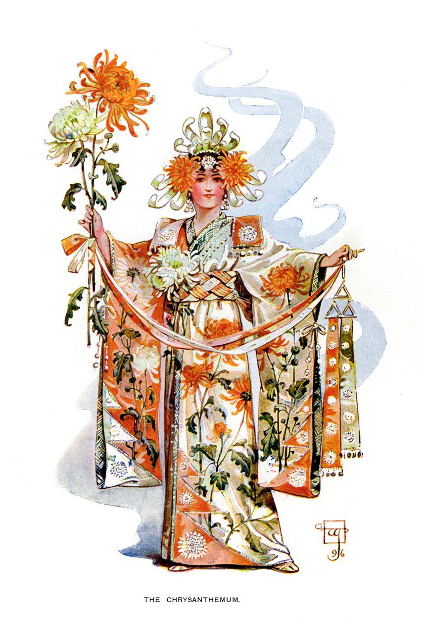 Krysantemum, 1899 av Unbekannt