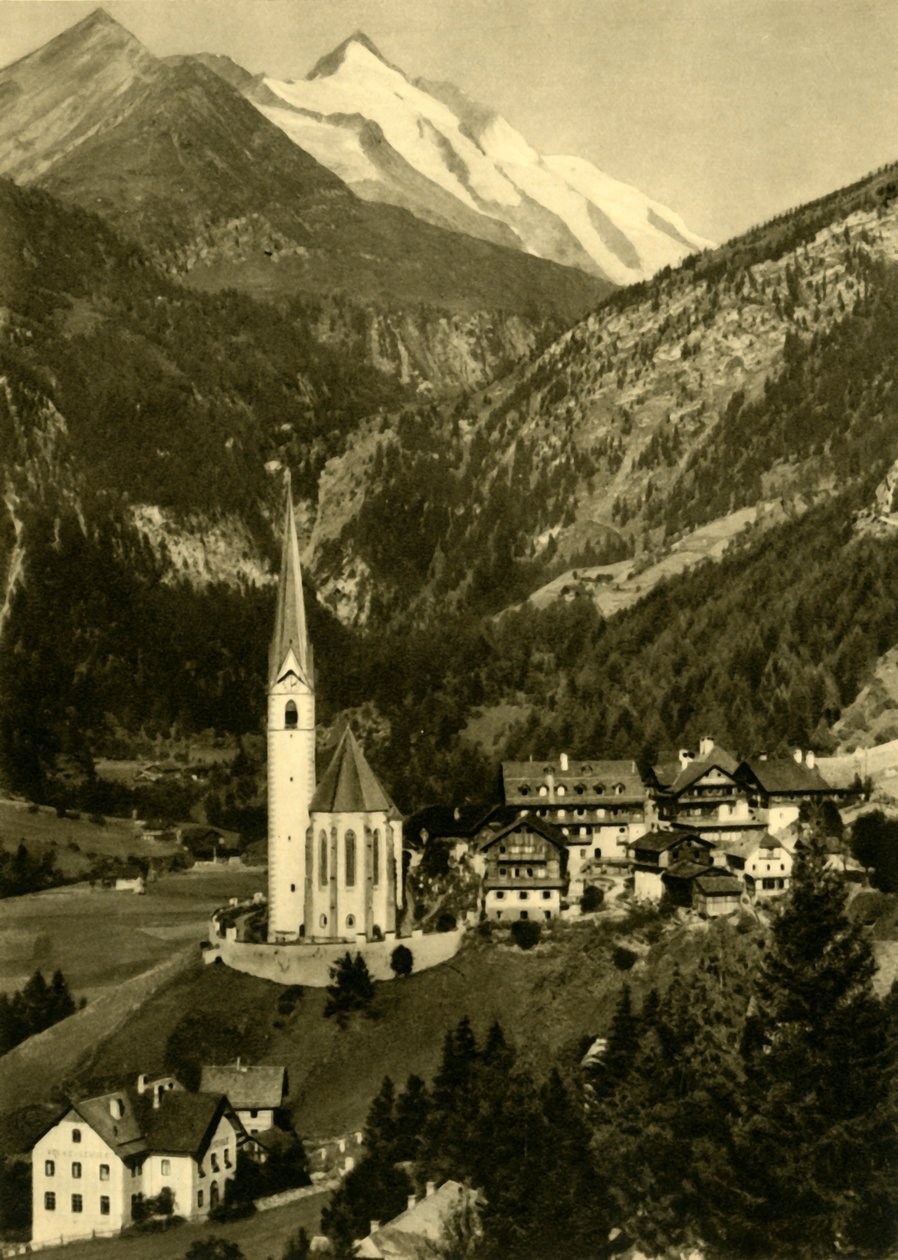 St Vincent-kirken, Heiligenblut am Grossglockner, Østerrike, c1935. av Unbekannt