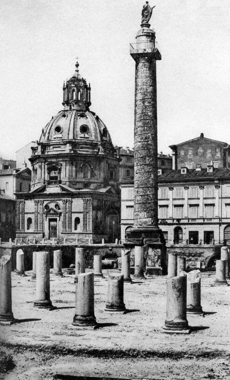 Kirken med Marias aller helligste navn ved Trajan Forum, Roma, Italia, ca 1930-tallet av Unbekannt