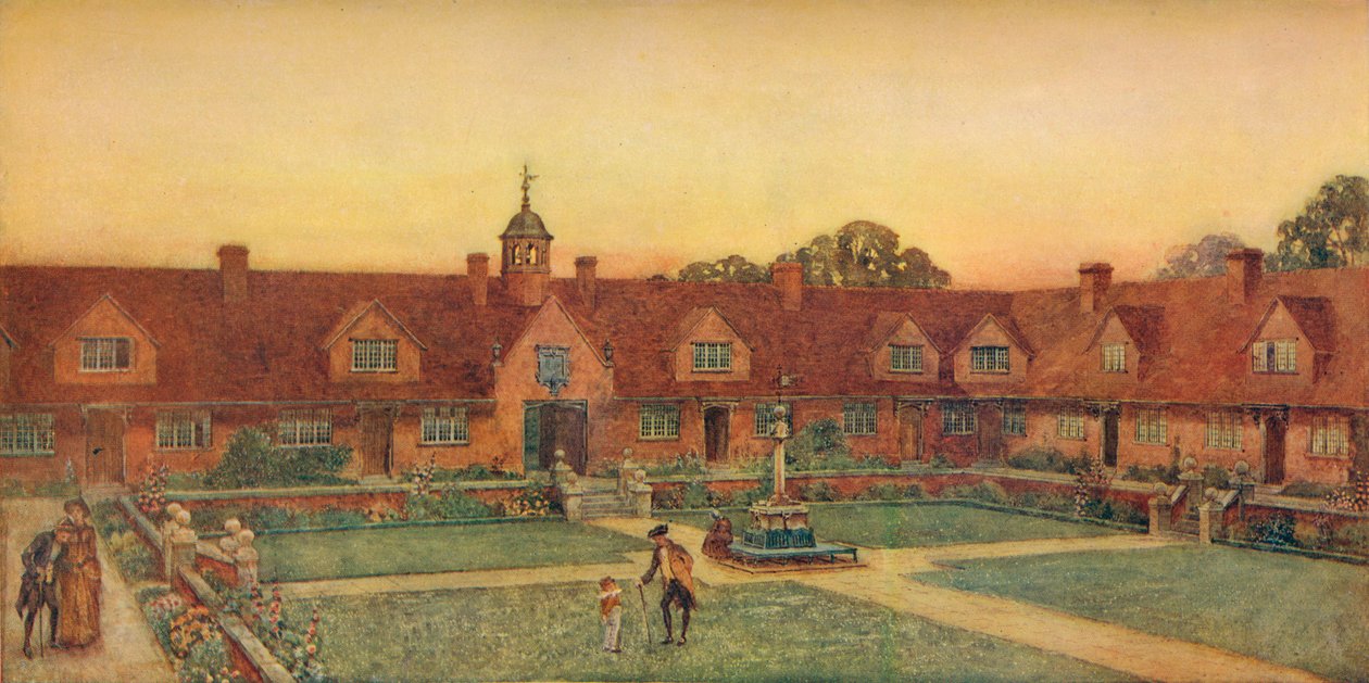 Churchill Cottage Homes, Somerset. Silcock og Reay, arkitekter, 1907 av Unbekannt