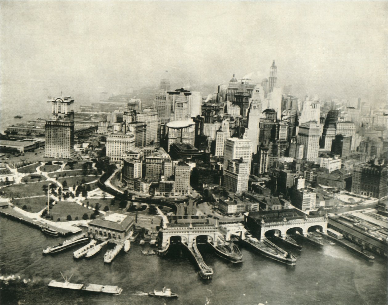 City of New York sett fra luften, 1936. av Unbekannt