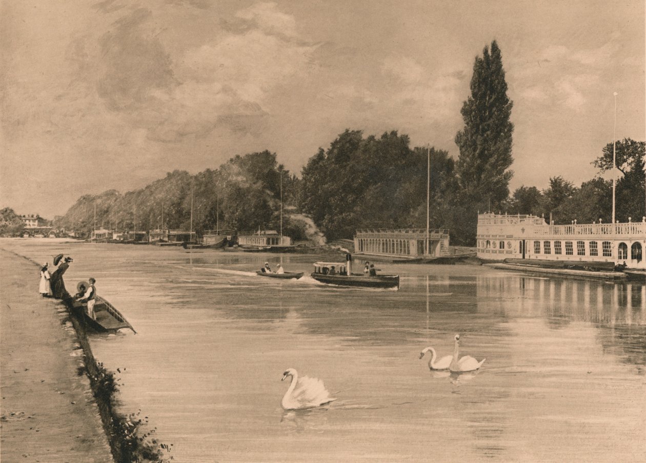 College Barges i Oxford, 1902 av Unbekannt