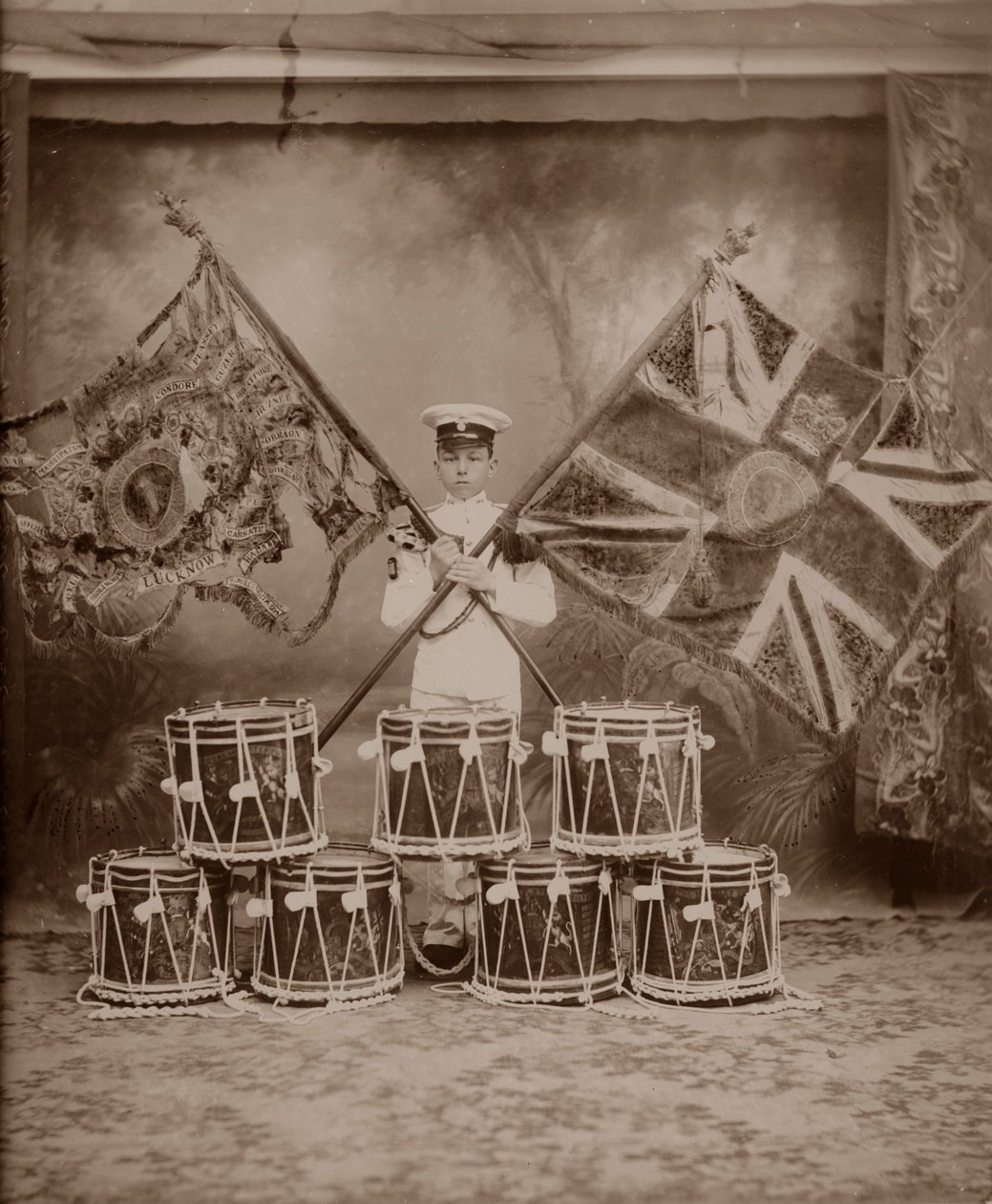 Fargene til de første kongelige Munster Fusiliers, Rangoon, Burma, 1913 av Unbekannt