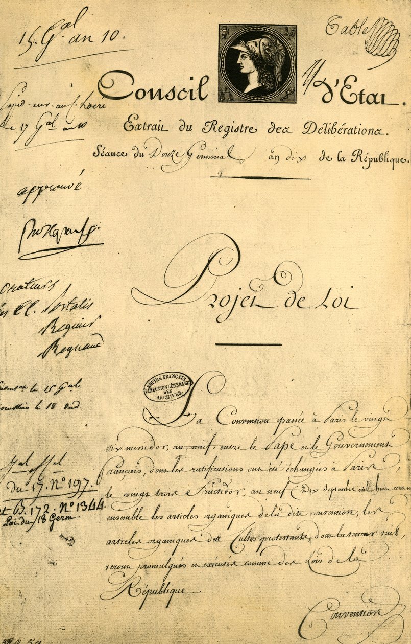 The Concordat and Organic Articles, 5. april 1802, 1921. av Unbekannt