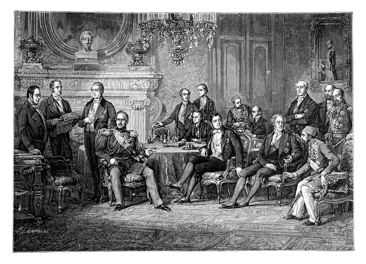 Konferansen i Paris, 1856, 1888 av Unbekannt