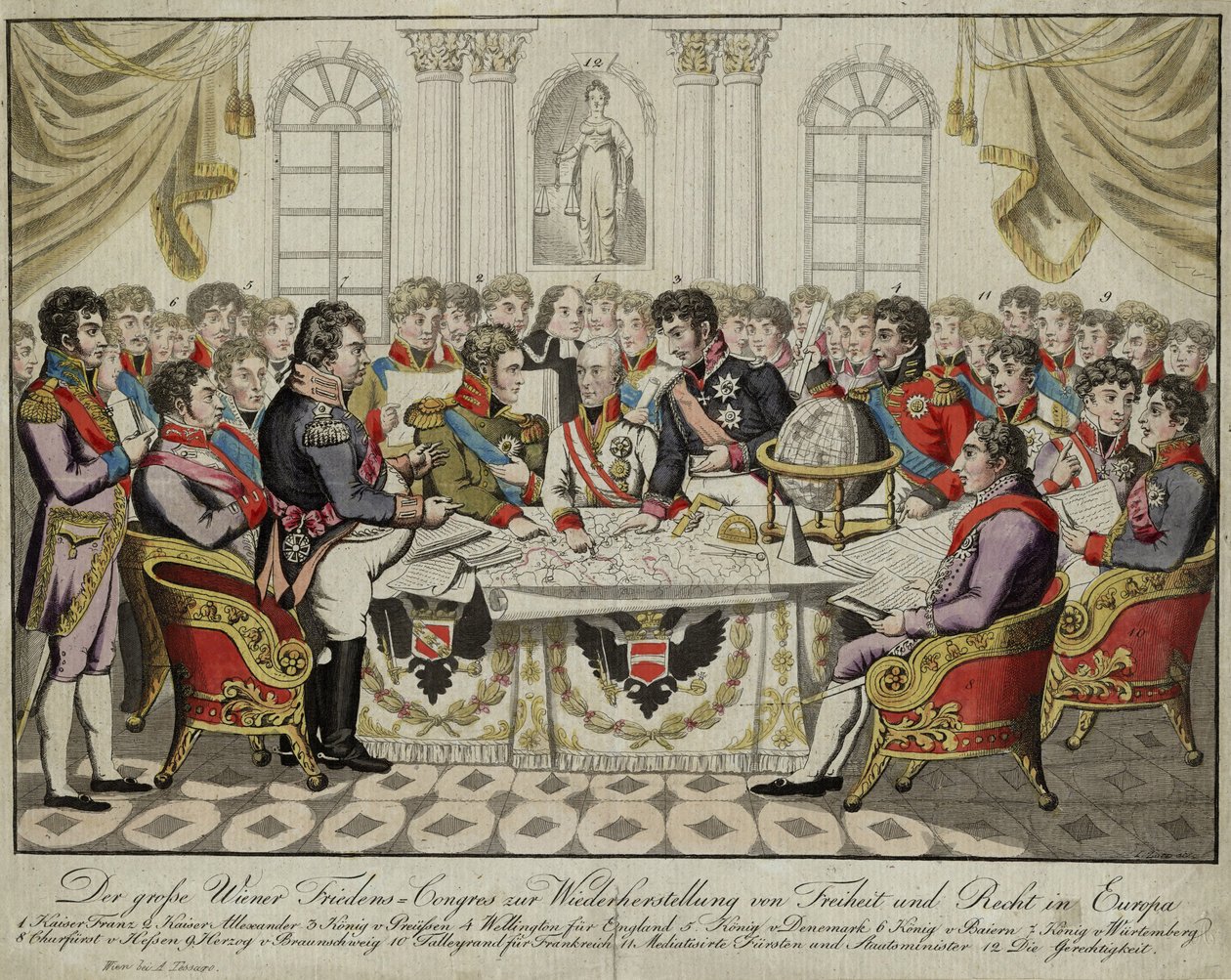 Wienerkongressen, ca. 1815 av Unbekannt