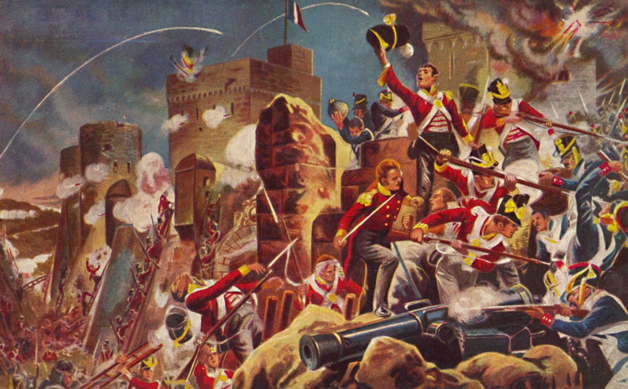Connaught Rangers. Capture of the Citadel at Badajoz, 1812, 1939 av Unbekannt