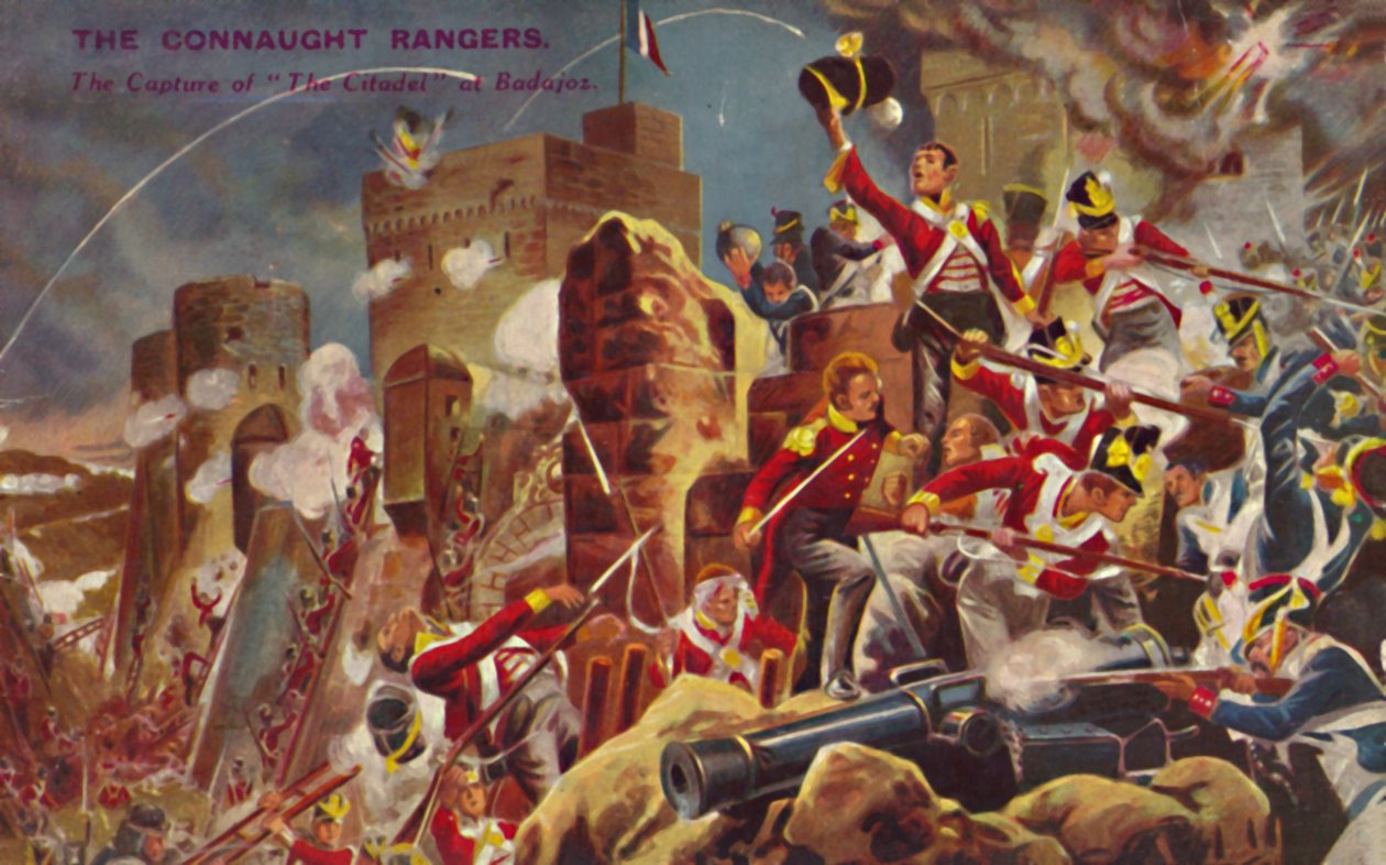 Connaught Rangers. Capture of the Citadel at Badajoz, 1812, 1939 av Unbekannt