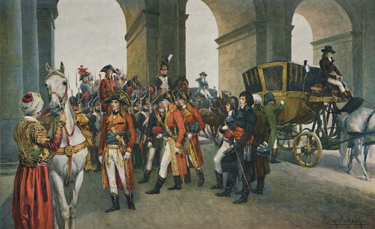 Konsulene tar Tuileriene i besittelse, 10. august 1792, 1896. av Unbekannt