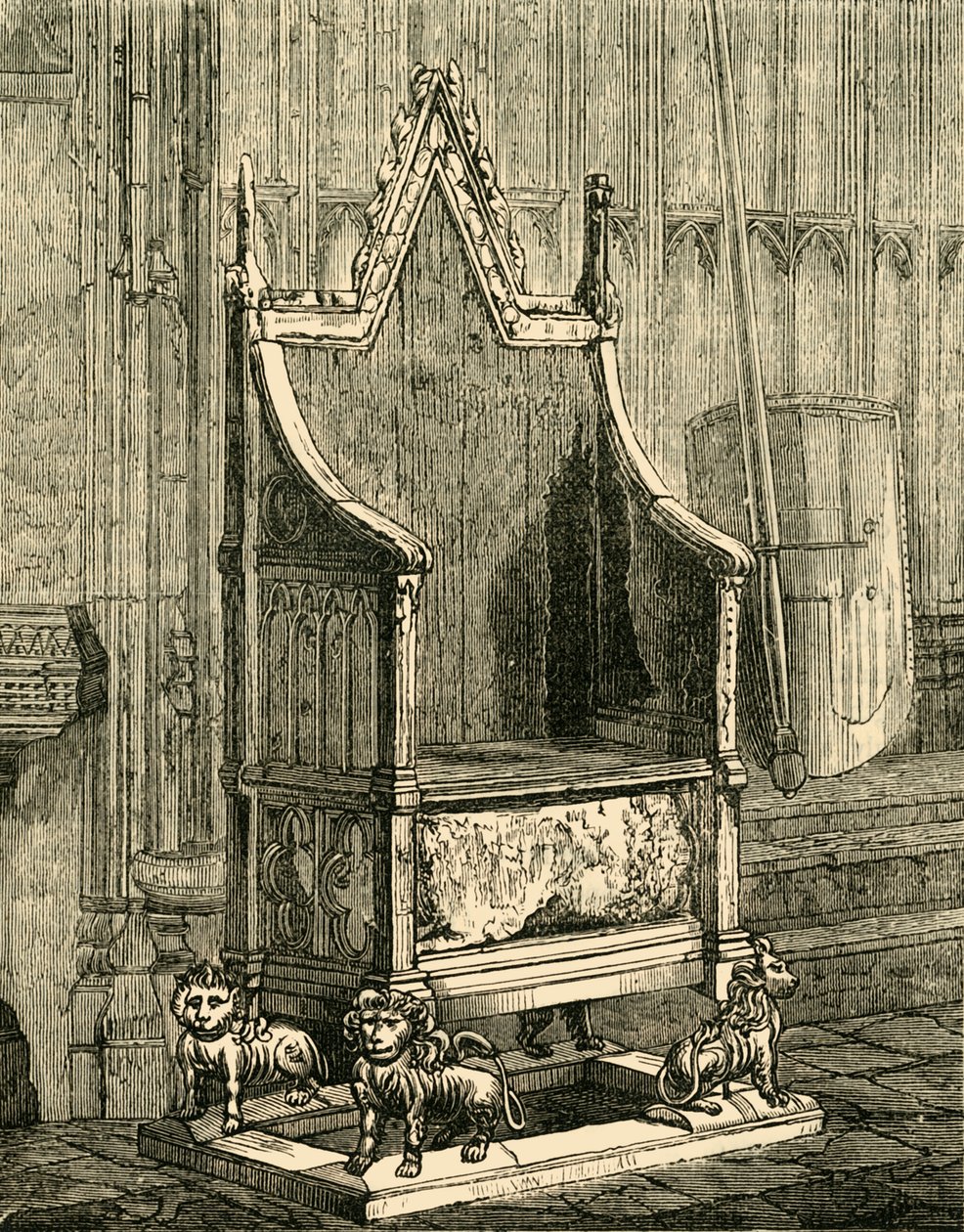 Kroningsstolen, 1881. av Unbekannt
