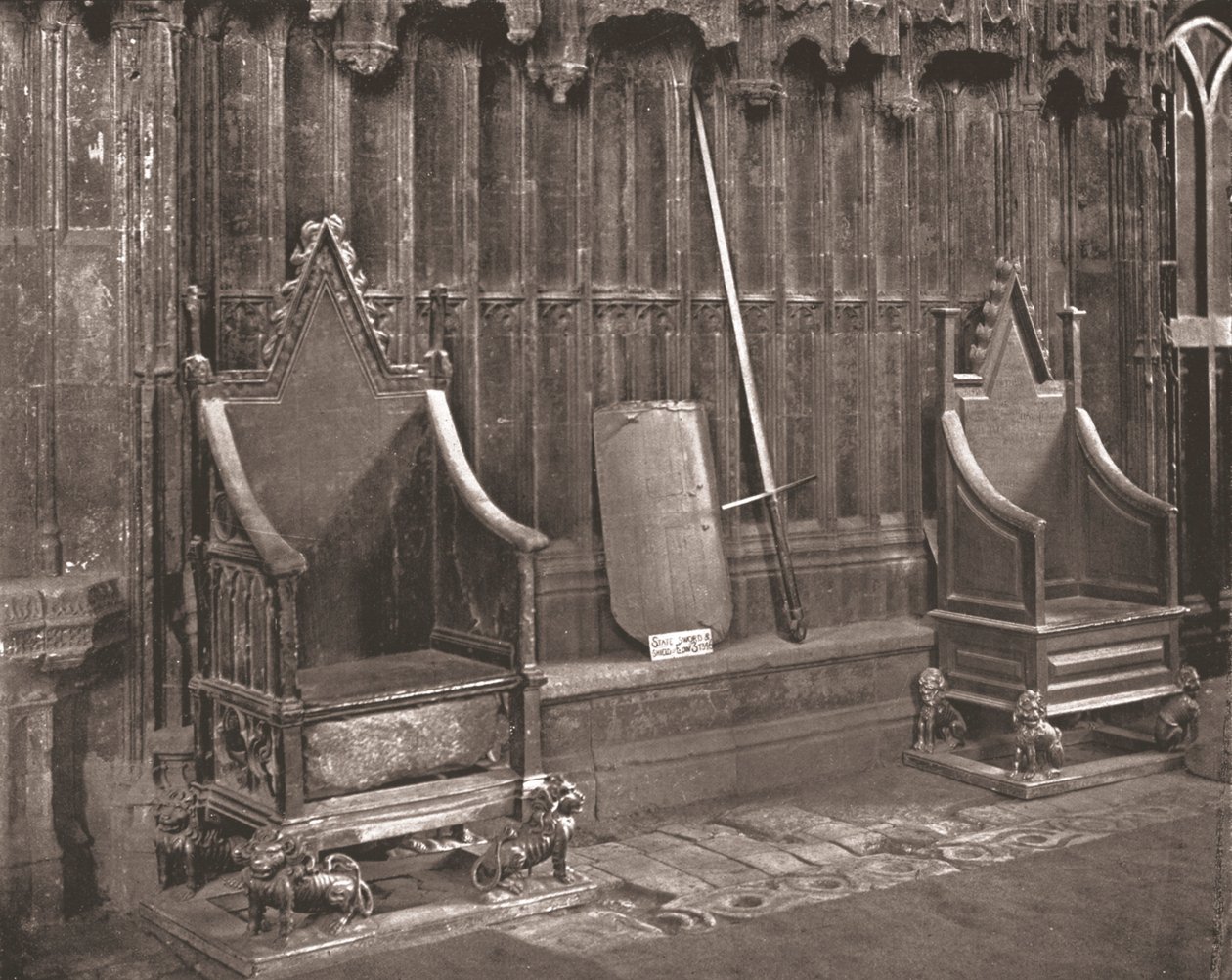 Kroningsstolen i Westminster Abbey, London, 1894. av Unbekannt
