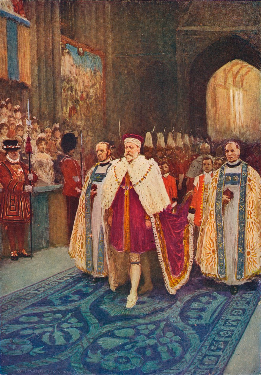 Kroningen av kong Edward VII og dronning Alexandra, 1902 1906 av Unbekannt