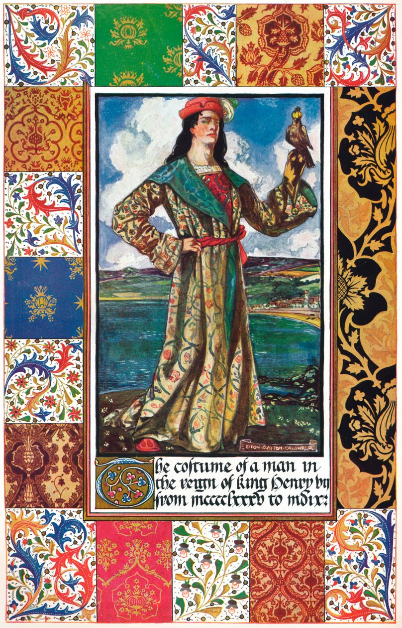 The Costume of a Man in the Reign of King Henry VII, 1400-tallet, 1904 av Unbekannt