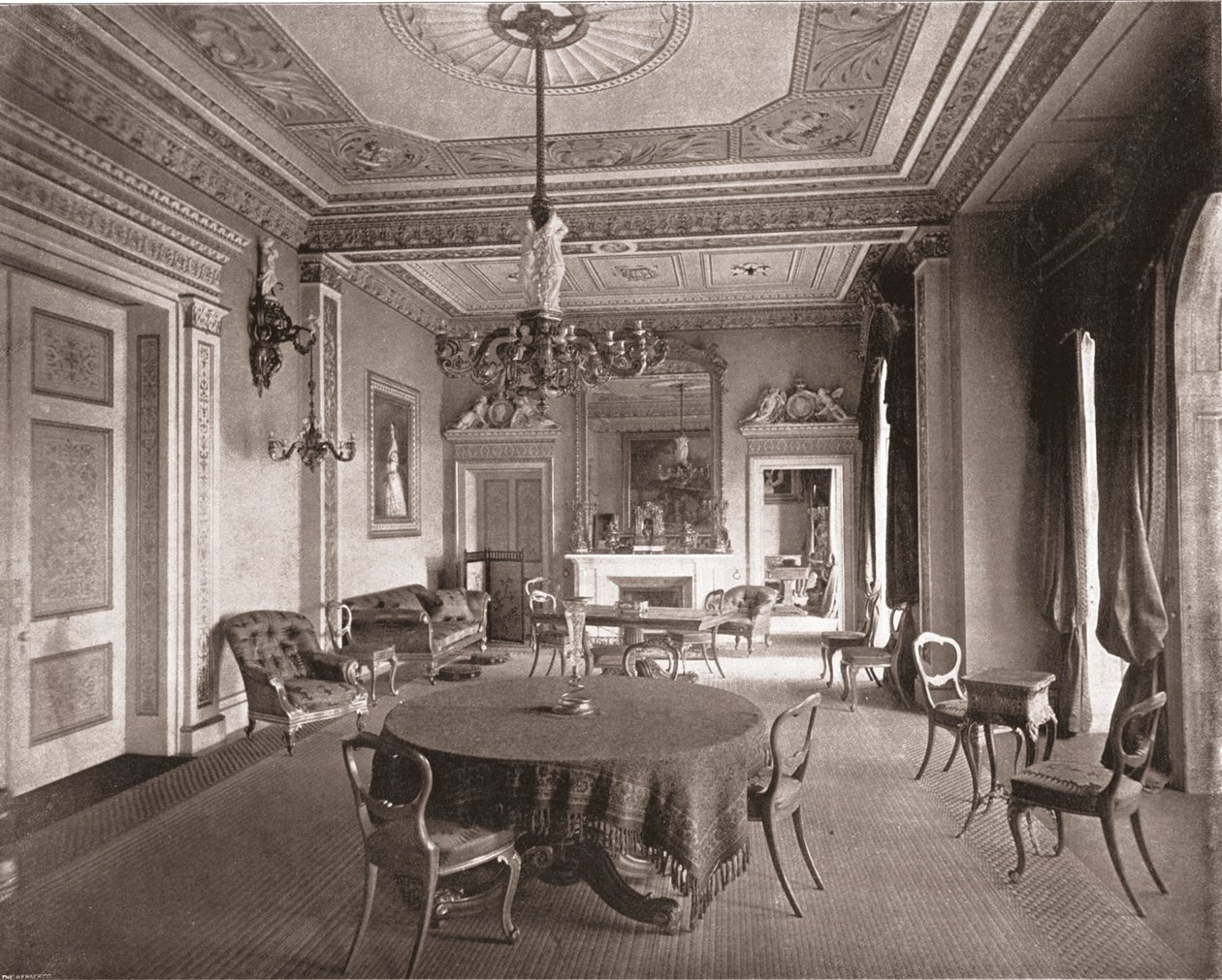 Council Chamber, Osborne House, East Cowes, Isle of Wight, 1894. av Unbekannt