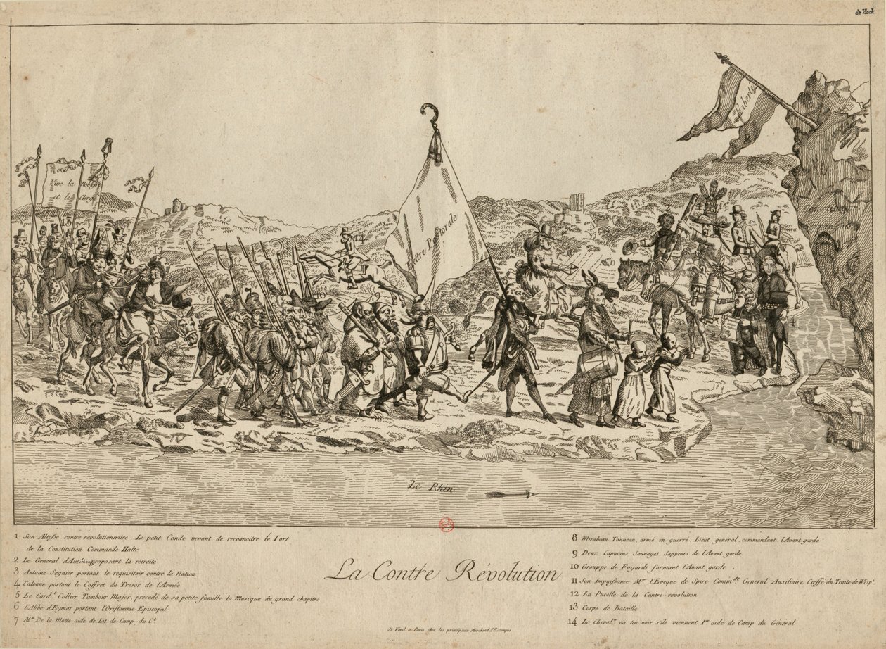 Motrevolusjonen, 1791. av Unbekannt