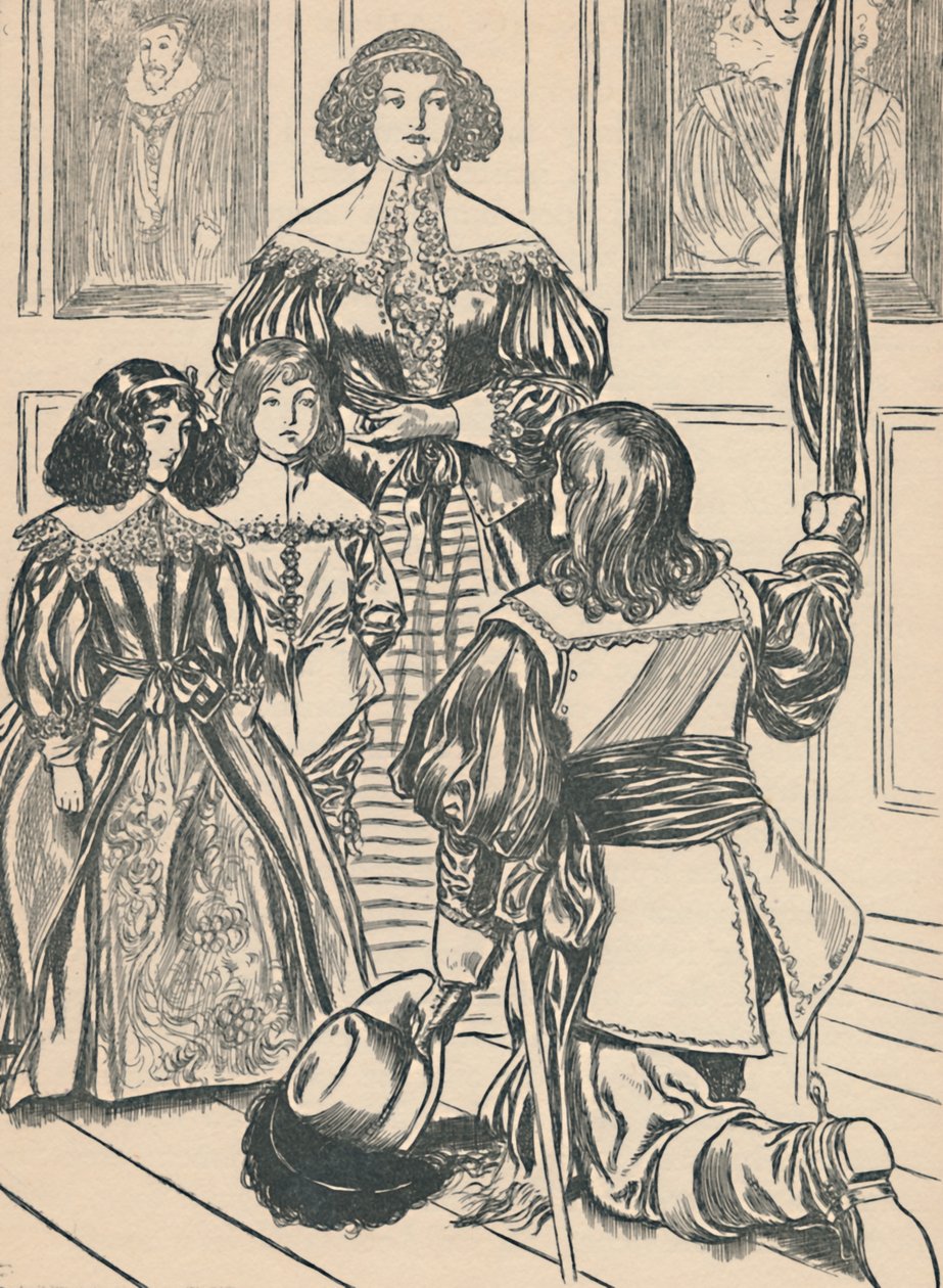 Grevinnen mottar bannerne, c1907 av Unbekannt