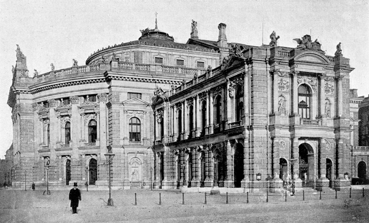 Court Theatre, Wien, Østerrike, 1899 av Unbekannt
